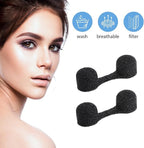 200 Pieces Nose Plug Filter Disposable Nose Dust Filters Bulk Sponge Nostril Filters for Spray Tanning Welding Dust Allergies DustConstruction Areas (Black)