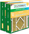 Filterbuy 20x21x5 Air Filter MERV 11 Superior Pet & Allergy Defense (2-Pack), Electrostatic Pleated HVAC AC Furnace Filters Replacement for Lennox and Electro-Air (Actual Size: 19.88 x 20.50 x 4.38)