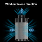 Atour 4'' Air Filtration Kit – 12-Speed Control, Quiet 14cm Fan & Carbon Filter. Includes 6.7' Ducting + Vent Cover. Perfect for Grow Tents, Indoor Gardens. Cool, Ventilate, Banish Odors – All-in-One.
