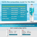 ICEPURE Alkaline BORPLFTR50 Refrigerator Water Filter Replacement for Bosch Ultra Clarity Pro 11032531, 12033030, BORPLFTR55, 12028325, 11025825, B36CT80SNS, WFC100MF, WFS200MF, Enhances PH, 1Pack