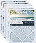 Cabana Filters 6-Pack 16x20x1 MERV 8 AC Furnace Air Filter for Home and Office - Indoor HVAC System Filtration Replacement, Captures Unwanted Particles