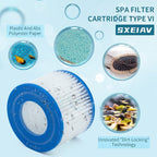 Type vi spa Filter and hot tub Filter Replacement Cartridge for Coleman hot tub Filters, for Inflatable hot tub Filter (6 Pack)