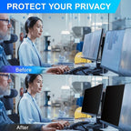 Magnetic 23.6 Inch Privacy Screen for Computer Monitor 16:9 Aspect Ratio, Hanging Removable Anti-Blue/Glare Protector Film, Anti Spy Desktop Security Private Filter 23.6in