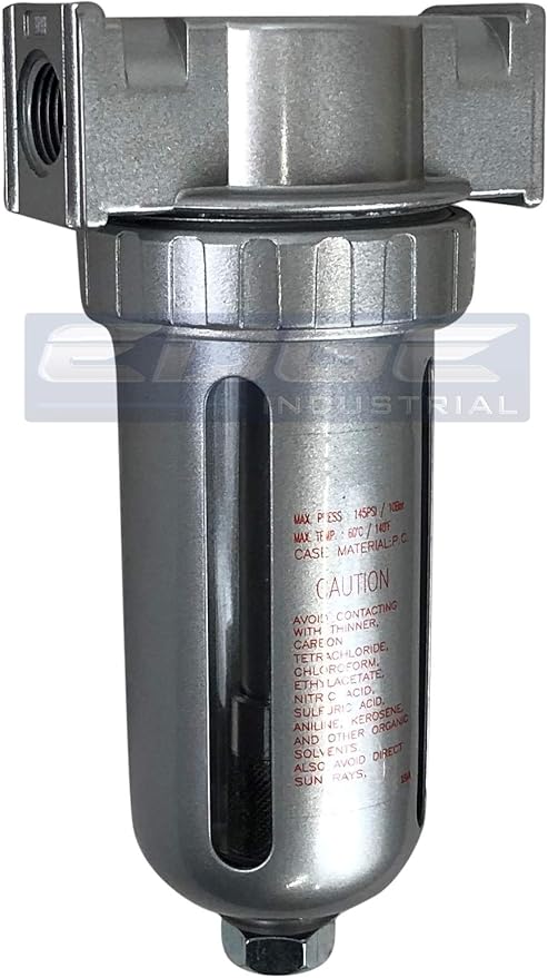 In LINE Desiccant AIR Dryer for Compressed AIR Great for Pneumatic Tools Spray Booth Plasma Cutter, with Desiccant beads (1/4" NPT)