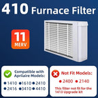 2 Pack 410 Replacement Air Filter, MERV 11,Actual Size: 16"x28"x4", Nominal Size: 16x25x4, HVAC Furnace Filter, Compatible with AprilAire Models 4400, 3410, 2416, 2410, 1610, 1410,