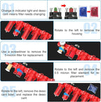 1/4" NPT Industrial Grade 5 Stage Aluminum Air Drying System, Coalescing Filter, Particulate Filter, Triple Desiccant Dryer and Air Regulator, Manual Drain For Plasma Cutter and Paint Spray
