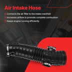 17228-RYP-A00 Air Intake Hose Tube with Clamps for 2006 2007 2008 Honda Pilot 3.5L