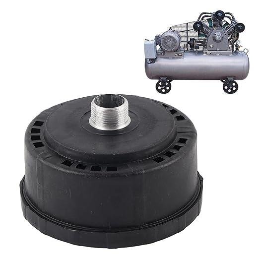 Air Compressor Filter, 3/4 25mm Air Compressor Air Filter Intake Dia 80mm, Air Compressor Silencer for Screw Compressor Piston Compressor