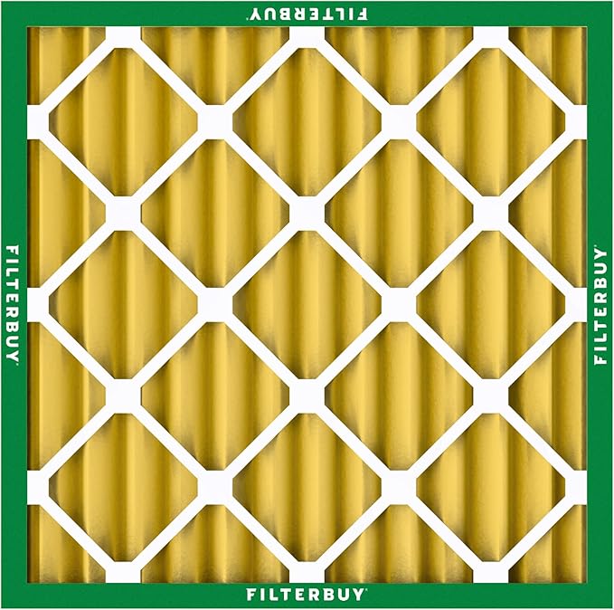 Filterbuy 20x20x2 Air Filter MERV 11 Superior Pet & Allergy Defense (5-Pack), Electrostatic Pleated HVAC AC Furnace Filters Replacement, Made in USA (Actual Size: 19.50 x 19.50 x 1.75)