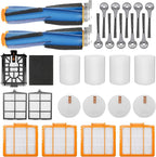 Replacement Parts for Shark AI AV2511AE AV2501S AV2610WA AV2501AE RV2502AE RV2610WA UR2500SR RV2520 AV2510 AI Ultra Robot Vacuum Cleaner Accessories Kits. Main Brush,HEPA Filter,Foam Filter,Side Brush