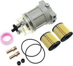 iFJF R12H (R12T Upgrade) Fuel Water Separator Marine Complete Combo - Replaces S3240 120AT NPT ZG1/4-19 Automotive Replacement Spin-on Filter Includes 2 Fittings 2 Plugs