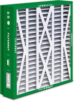 Filterbuy 21x21.5x5 Air Filter MERV 8 Essential Dust & Allergy Defense (4-Pack), Pleated HVAC AC Furnace Filters for Trane Perfect Fit & American Standard (Actual Size: 20.00 x 21.09 x 4.97)
