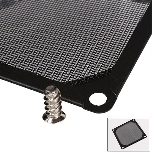 BQLZR Black 80 X 80mm PC Computer Chassis Fan Filter Mesh Metal Strainer