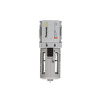 PneumaticPlus PPF2-N02B Miniature Compressed Air Particulate Filter 1/4" NPT - 5 Micron, Poly Bowl, Manual Drain, Bracket