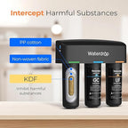 Waterdrop WD-TSA-UF 0.01 μm Ultra Filtration Under Sink Water Filter, Under Sink Water Filtration System 9 Stage Filtration, Reduces Chlorine, Taste and Odor, Fluoride, Advanced USA Tech