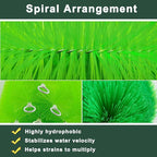 50 Packs Filter Brushes Aquarium Brushes Set for Koi Pond Water Garden Outdoor Pond Skimmers Brush Filter Cleaning Brush 27.5 Inch by 4.7 Inch (Green)