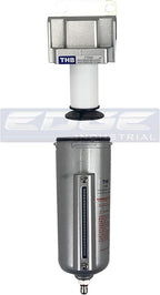 HEAVY DUTY HIGH FLOW COMPRESSED AIR IN-LINE PARTICULATE FILTER WITH METAL BOWL, 3/4" NPT PORTS, 140 CFM, VISIBLE SIGHT GLASS, 5 MICRON ELEMENT