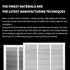 18x12 Return Air Grille(Duct Opening Size),Air Return Vent Cover,Flat Vent Cover,Rejillas De Aire Acondicionado Para Casa,Return Air Grilles,Outer Dimensions:19.75"Wx13.75"H(18"W x 12"H, Duct Opening)