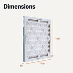 Amazon Basics Merv 5 AC Furnace Air Filter 14x14x1 inches, Pack of 6 (Actual size: 13.75" x 13.75" x 0.75")