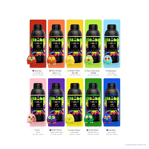 RESIONE CL-TH Tough ABS-Like Color 3D Printer Resin, Highly Saturated & Opaque Colors, Rigid and Tough, Wear & Scratch Resistant, Low Shrinkage for Figures, Models & Prototypes,Pink-1KG