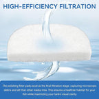 20 Pack Water Filter Polishing Pads for Fluval 104 105 106 204 205 206 Filters, Aquarium Water Polishing Filter Pads, Replacement Polishing Pad Filter Sponge Media for Fish Tanks
