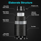 ATOUR 4" Air Carbon Filter with Australian Virgin Charcoal – Superior Odor Control for Grow Tent Smelliniss Scrubber, Inline Fans, Hydroponics. Includes Pre-Filter & Insulated Flange 4"x11"
