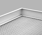 12" x 24" Cube Core Eggcrate Return Air Filter Grille for 1" Filter - Aluminum - White [Outer Dimensions: 14.5" x 26.5]