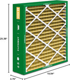 Filterbuy 20x25.25x3.5 Air Filter MERV 11 Superior Pet & Allergy Defense (3-Pack), Pleated HVAC AC Furnace Filters for AprilAire Space-Gard 102 & 2120 (Actual Size: 19.94 x 25.38 x 3.75)