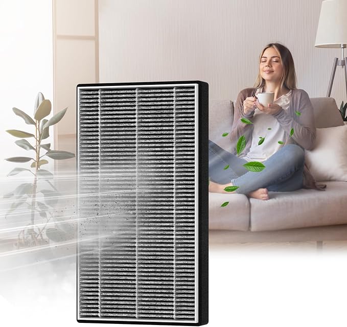 2 Packs F1 Filter Odor Removal Replacement Filter Compatible with 3M Filtrete C01 T02 Series FAP-C01-F1, FAP-T02-F1, FAP-C01BA-G1, FAP-T02WA-G1, FAP-ST02W and FAP-ST02N Air Purifi-er