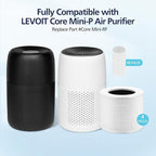 Core Mini Replacement Filter Compatible with LEVOIT Core Mini Air Purifier,Core Mini-P, Replace Part #Core Mini-RF, 4 Filter & 10 Fragrance Sponge