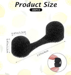 100Pcs Nasal Filters, Nose Plugs for Dust, Disposable Soft Sponge Nostril Filters for Allergies, Construction & Outdoor Activities, Black