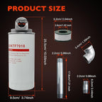1200KTF7018 Fuel Filter Spin-On Particulate Replacement for Transfer Pumps FR112 FR1210G FR610G,18 GPM Flow Rate,50 PSI- Includes 1200KTG9075 Filter Head, 3/4" ST Elbow, and 3/4" x 7" Nipple