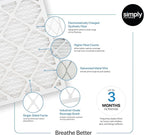 Simply 19x20x1 Air Filter, Merv 8, 6 Pack, For Home AC Furnace & HVAC (Actual Size: 18.75"x19.75"x0.75") DUST, Pet, & Allergy Control