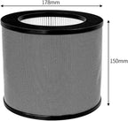 2 Pack Replacement Filter, Compatible For TaoTronics, TT-AP006 Air Purifier H13 Filter
