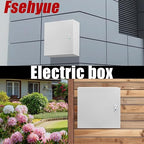 Electrical Box 20 x 20 x 6 Inch Indoor Outdoor Electrical Enclosure Box Steel Junction Box Wall Mounted Universal Electrical Project Box with Safety Locks and Mounting Plates