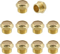 Wealrit 10 PCS Pneumatic Exhaust Mufflers, 1/4" Male Thread Hex Copper Air Muffler Silencer, 0.5" Length Industrial Muffler Filter Air Line Fitting for Compressed Air Systems, Valves, Cylinders
