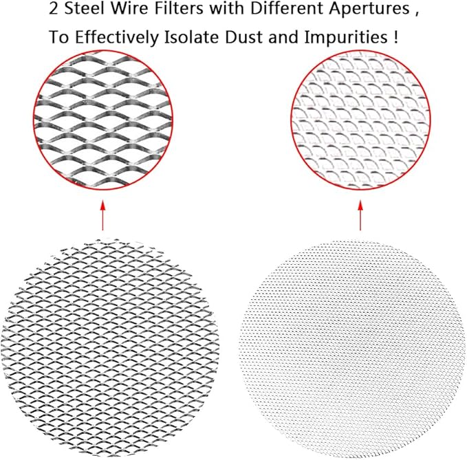 Carburetor Velocity Stack Air Filter Cleaner 55mm Modified Alloy with Sponge Filter Steel Mesh for PWK32-34mm Shortest Fast Intake Suggest Small Displacement (Titan New,55mm)