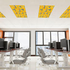 6 Pcs Fluorescent Light Covers for Ceiling Lights Construction Equipment Traffic Cones Yellow Decorative Magnets Light Filters for Office Home Classroom Must Haves 4’ x 2’