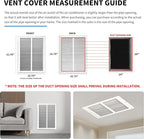 14x20 Return Air Grille(Duct Opening Size),Air Return Vent Cover,Flat Vent Cover,Rejillas De Aire Acondicionado para Casa,Return Air Grilles,Outer Dimensions:15.75"Wx21.75"H(14"Wx20"H, Duct Opening)