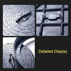 Septic Tank Lids, Manhole Cover with Handle, Sturdy and Pressure-Resistant, Suitable for Green Belts, Residential Areas and Construction Sites(35 cm/14 in)