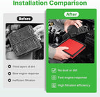2PCS Engine Air Filter Fit for Toyota RAV4 2019-2025 (2.5L), Camry 2018-2024 (2.5L & 3.5L), Highlander 2020-2026 (2.4L & 3.5L) Air Filter Replacement Engine Filter Car Accessories# CA12377