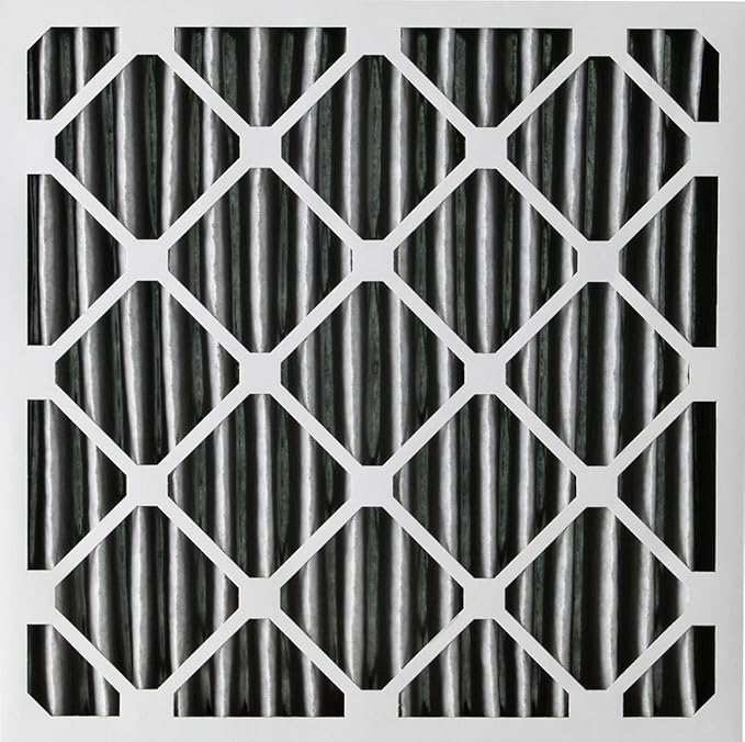 Nordic Pure 20x20x4 (Actual Size: 19 1/2 x 19 1/2 x 3 5/8) Pleated Air Filter MERV 12 Plus Carbon 2 Pack