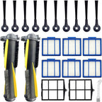 Accessories Kit for Shark IQ RV1001AE, Shark AV911S EZ, AV1010AE RV1000 RV1001 AV970 AV993 AV1002AE UR1000SR UR1005AE Robot Vacuum Cleaner,2 Main Brush,6 Filters,10 Side Brushes,2 Pre Filter