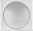 Vent Systems 10" Inch Air Supply Vent Cover with Rubber Gasket - White Galvanized Steel - Robust and Weatherproof Outdoor Air Intake Box - Duct or Surface Mounting - Rain and Snow Protection