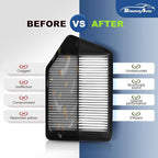 Engine and Cabin Air Filter Combo for Honda Accord 2.4L 2013-2017, Acura TLX 2.4L 2015-2020 automotive replacement air filters #CF10134 CA11476
