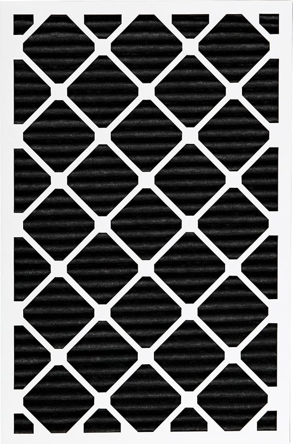 Nordic Pure 24x30x1 (Actual Size: 23 1/2 x 29 1/2 x 3/4) Pure Carbon Pleated Odor Reduction Furnace Air Filters 3 Pack