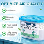 Air Purification Dust Removal Mic Box,Multi-Functional Air MacBox,Automatic Dust Collection Purifies,for car, Bedroom, New House, Office, Closet, Automatic Dust-Sucking (1 PCS)