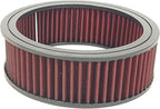 Round Washable Air Filter Cleaner Red Element Replacement Filter Flow Kit (9" X 3")