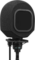 Soundbox Vocal Recording Isolation Booth | Portable Microphone Shield, Pop Filter for Studio-Quality Sound for Singing, Podcasting, Acoustic High-Density Foam Ball, Mic Soundproof Box (Classic Black)