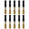 Cigarette Filters Gold Plating 10pcs Cigarette Holder Reusable Clean Tar Tobacco Filter with Multi-Filtering for Standard Size Cigarettes Ø8mm,Slim Cigarettes Ø6mm and Ø5mm